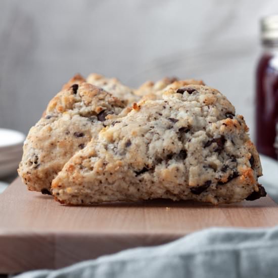Chocolate Chip Cream Cheese Scones - Recipe photo by kitchen335co
