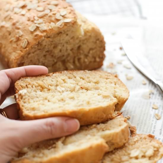 Gluten-Free Honey Oat Quick Bread - Recipe photo by felicialim