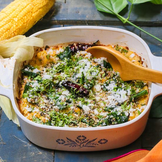 Spicy Coconut and Corn Bake - Recipe photo by thepeppercook
