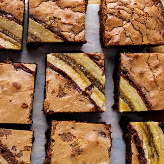 Banana Brownies - Recipe photo by parsleyandicing