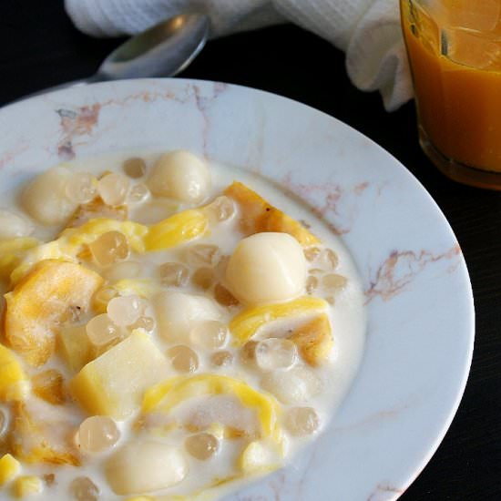 Sticky Rice Balls In Coconut Cream - Recipe photo by amiablefoods