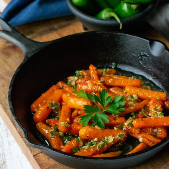Roasted Honey Glazed Carrots - Recipe photo by whattheforksfordinner