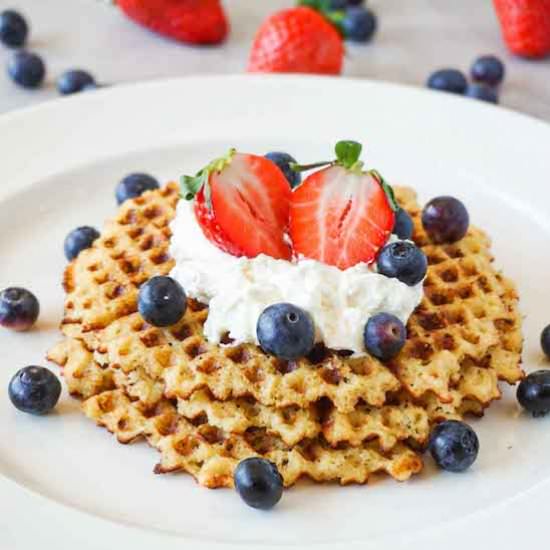Easy low carb waffles recipe - Recipe photo by HereToCook