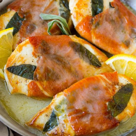 Chicken Saltimbocca - Recipe photo by dinneratthezoo