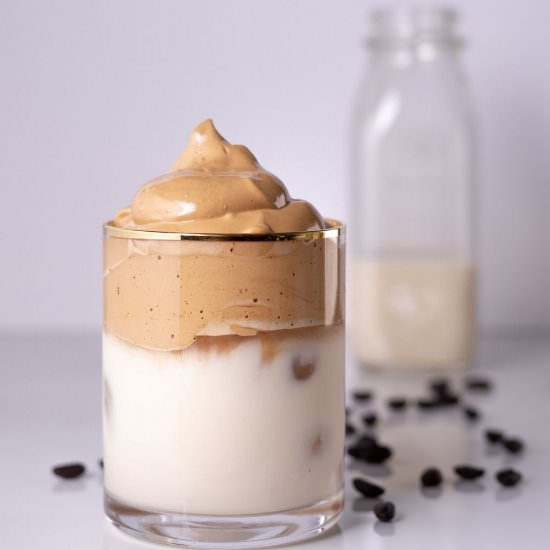 French Vanilla Dalgona Coffee - Recipe photo by Everything Pretty