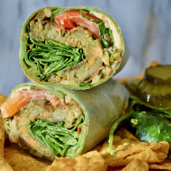 LOADED VEGGIE WRAP - Recipe photo by myvegetarianroots