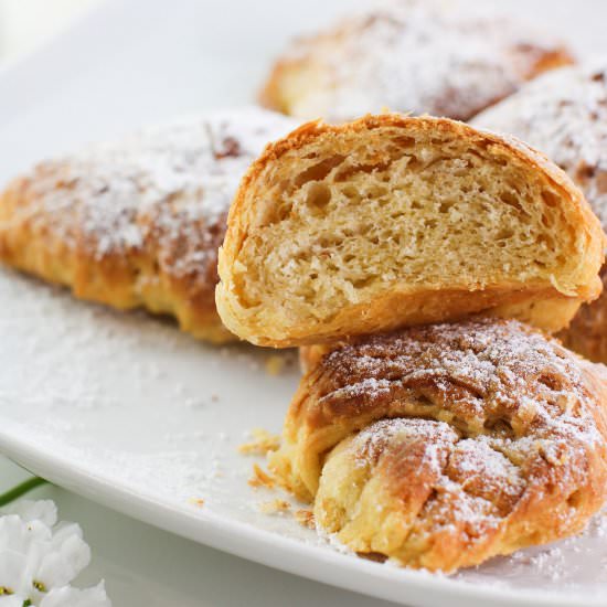 Homemade Vegan Croissants - Recipe photo by aVegTasteFromAtoZ