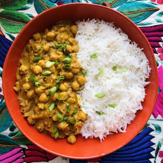 Creamy Chickpea Masala - Recipe photo by chefpriyanka