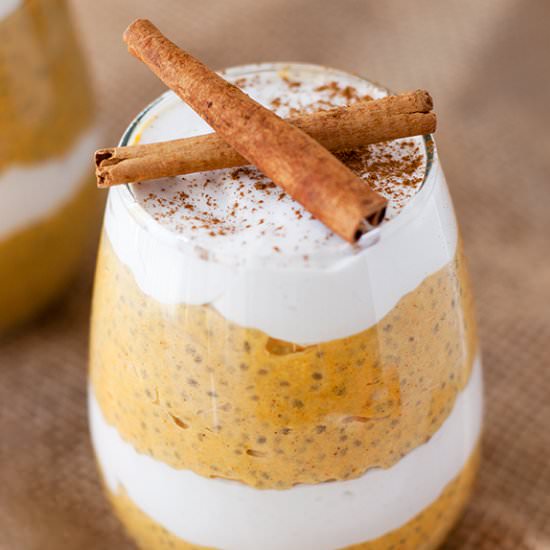 Turmeric Latte Chia Pudding - Recipe photo by katieshealingkitchen