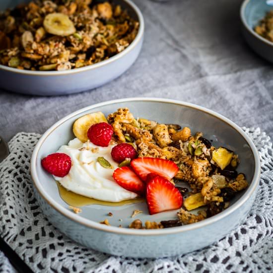 Easy Grain-Free Granola - Recipe photo by Spoonabilities