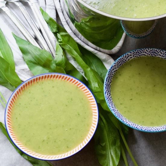 Wild Garlic Soup (Vegan) - Recipe photo by joskitchenlarder