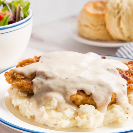 Chicken Fried Chicken w/Pan Gravy - Recipe photo by senseandedibility