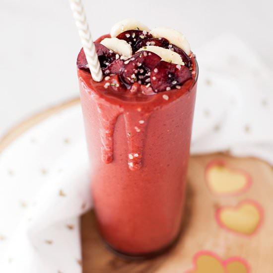Probiotic Rich Cherry Smoothie - Recipe photo by katieshealingkitchen