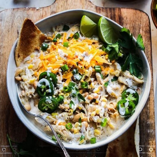 crockpot white chicken chili - Recipe photo by Give it Some Thyme