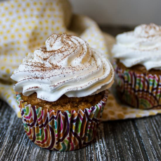 Pumpkin Spice Latte Cupcakes - Recipe photo by Bakes and Blunders