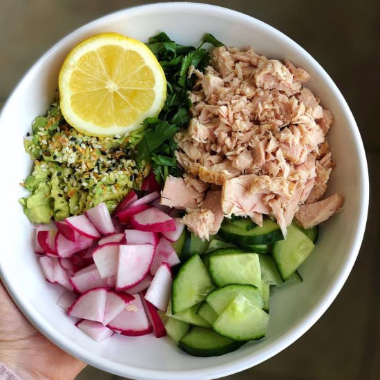 Healthy Tuna Salad (No Mayo) - Recipe photo by Mintykitchen