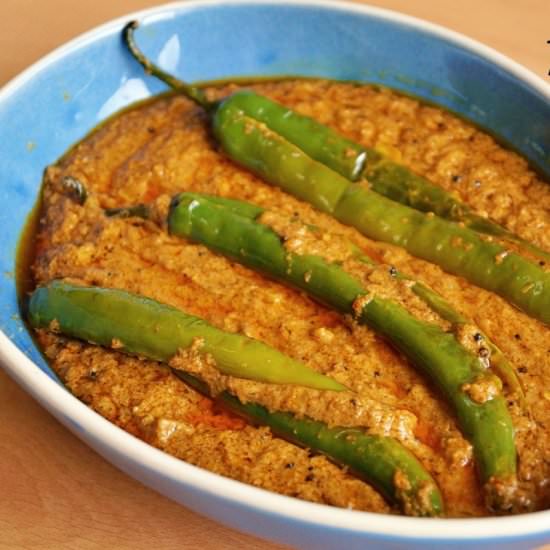 Hyderabadi mirchi ka salan - Recipe photo by Flavours on Plate