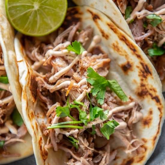 Slow Cooker Pork Tacos - Recipe photo by slowcookergourmet