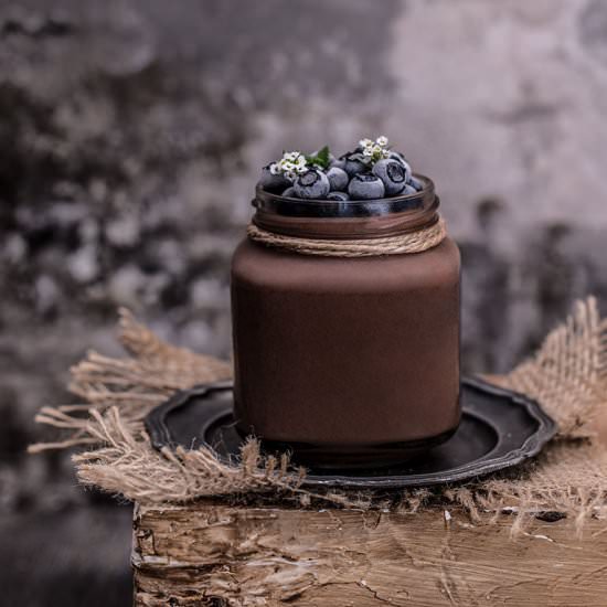 Silken tofu chocolate pudding - Recipe photo by RainbowInMyKitchen