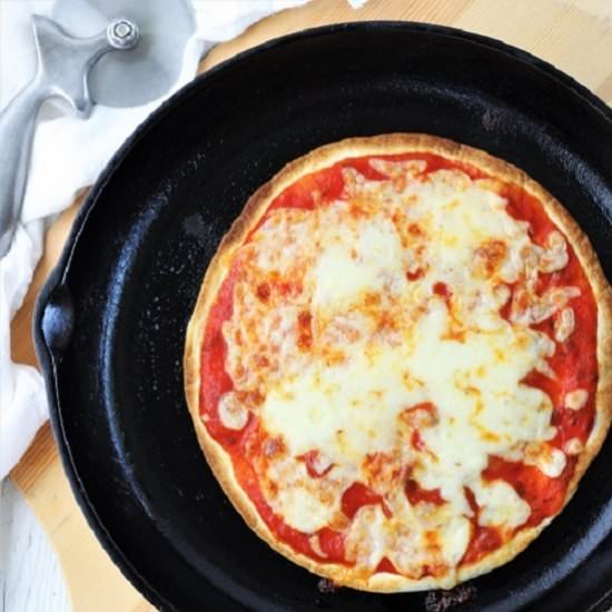 skillet tortilla pizza - Recipe photo by nowcookthis