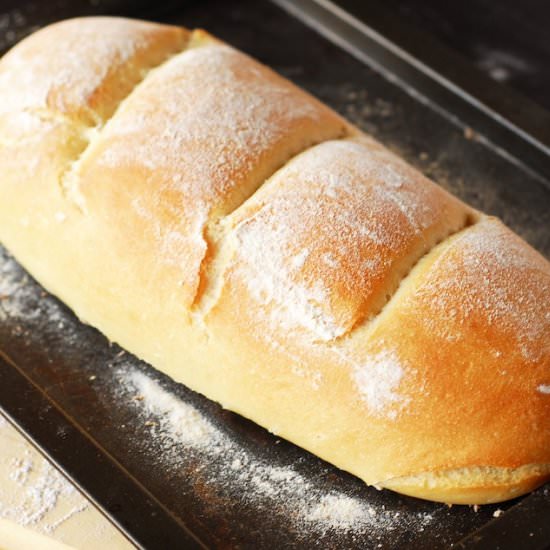 Easy Crusty Bread - Recipe photo by aducksoven