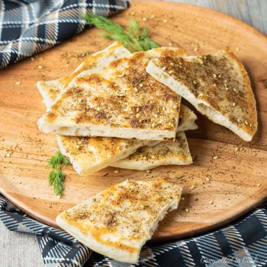 Skillet Flatbread - Recipe photo by Compelled To Cook