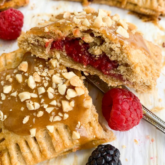 Peanut Butter & Jelly Pop Tarts - Recipe photo by Wellness by Kay