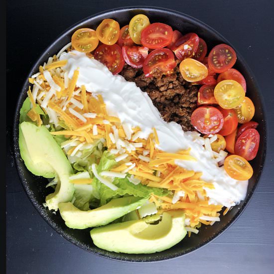 Beyond Beef Taco Salad - Recipe photo by notnotnutritious