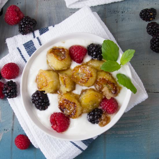 Caramelized Banana & Yogurt Parfait - Recipe photo by dwayland