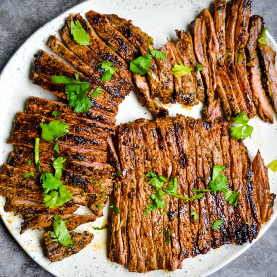 Authentic Carne Asada - Recipe photo by Kayscleaneats