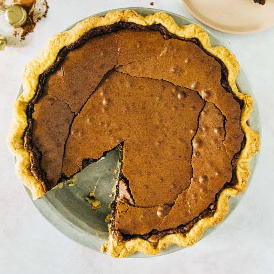 chocolate chess pie - Recipe photo by hummingbirdhigh