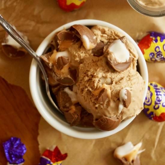 creme egg ice cream - Recipe photo by whatjessicabakednext