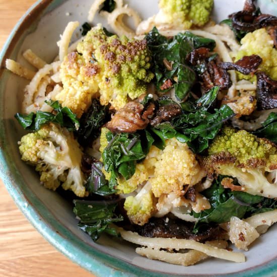 Romanesco Alfredo Pasta - Recipe photo by ChickpeasAndSpice