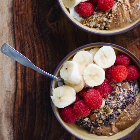 Almond Butter Breakfast Bowl - Recipe photo by caiteyjay