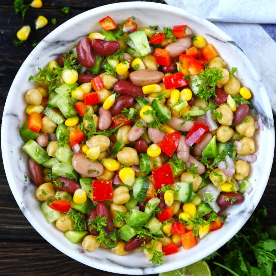 Mixed Beans Salad - Recipe photo by Funfoodandfrolic