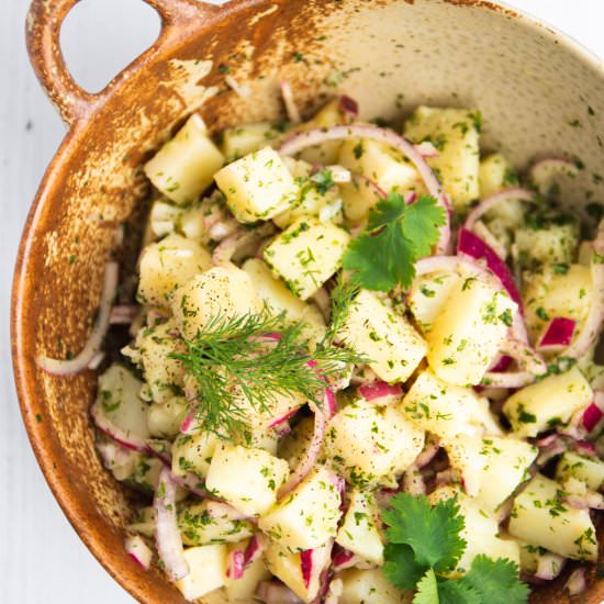 French Potato Salad [V+GF] - Recipe photo by spoonfulofkindness