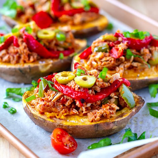 Spanish Tuna Stuffed Sweet Potatoes - Recipe photo by IrenaMacri