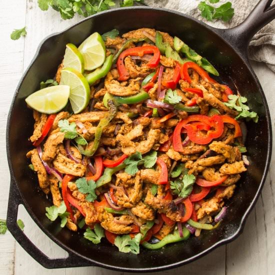 Vegan Chicken Fajitas - Recipe photo by Connoisseurus Veg