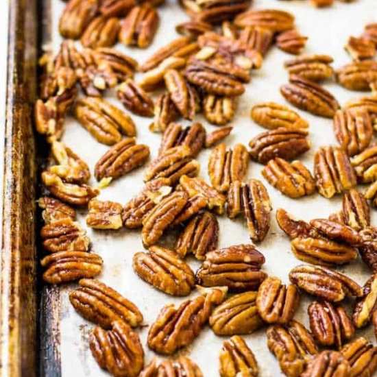 Perfectly Toasted Pecans - Recipe photo by Take Two Tapas