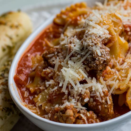 Farfalle and Meat Sauce - Recipe photo by Or Whatever You Do