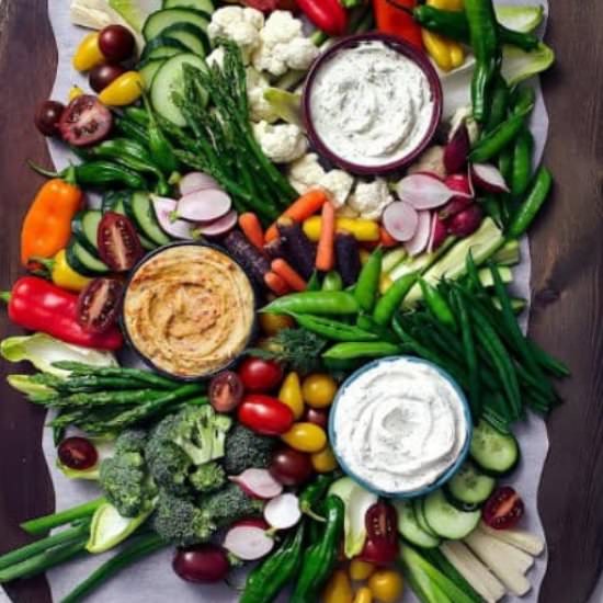 Easiest Crudite Platter - Recipe photo by Take Two Tapas