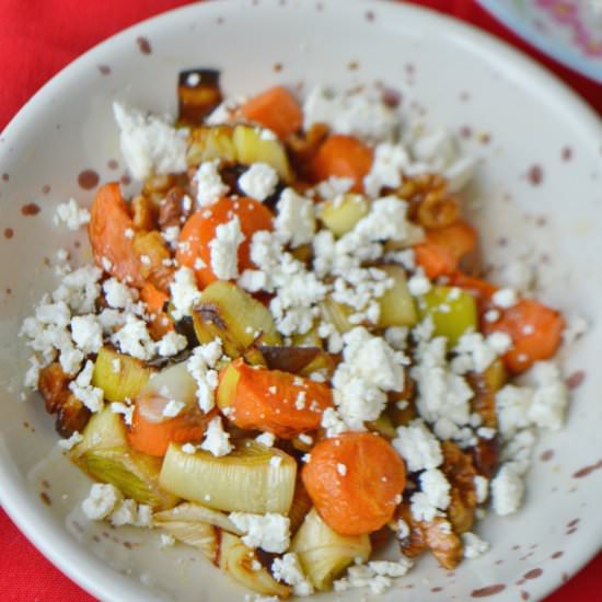 Roasted Leek & Carrot Salad - Recipe photo by Mummys FastandEasy