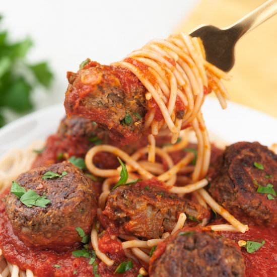 Vegan Lentil Meatballs - Recipe photo by avocadocentric
