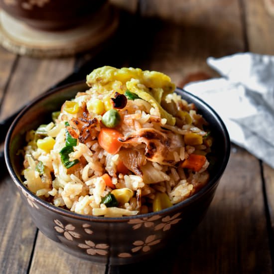 Momma's Vegetable Fried Rice - Recipe photo by avipie