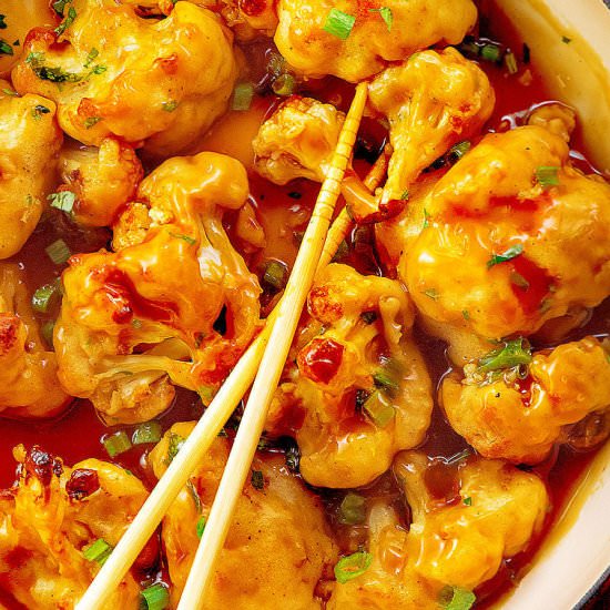 BAKED ORANGE CAULIFLOWER - Recipe photo by Chefjar