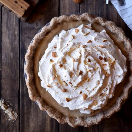 Butterscotch Pie w/ Spiced Rum Whip - Recipe photo by avipie