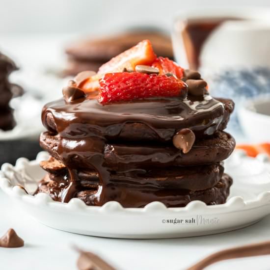 Double Chocolate Pancakes - Recipe photo by sugarsaltmagic