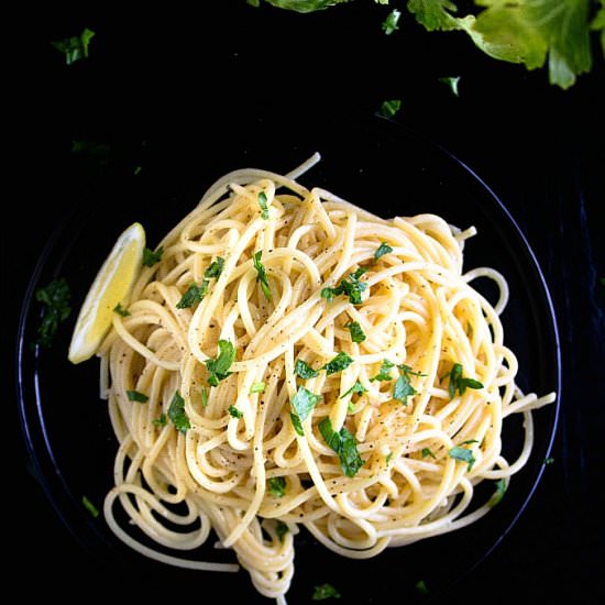 Lemon pasta - Recipe photo by nishkitchen