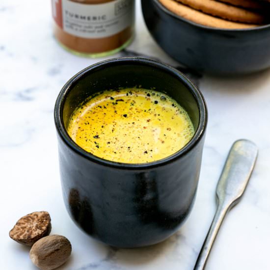 Turmeric Latte (aka Golden Milk) - Recipe photo by Chef Molly