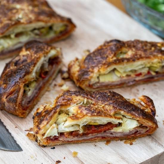 Antipasto Stromboli - Recipe photo by Chef Molly